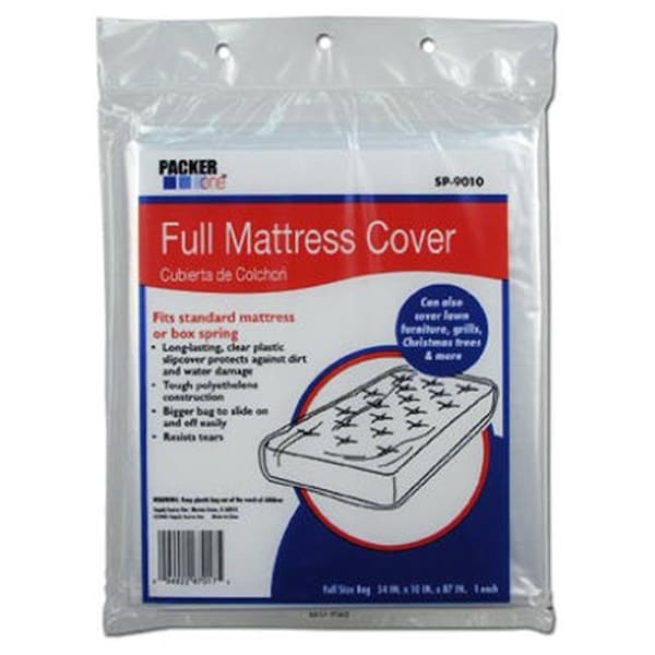 Bunzl Retail Services Schwarz Supply SP-9010 54 x 10 x 86 in. Packer One Full Mattress Cover 108151 - main